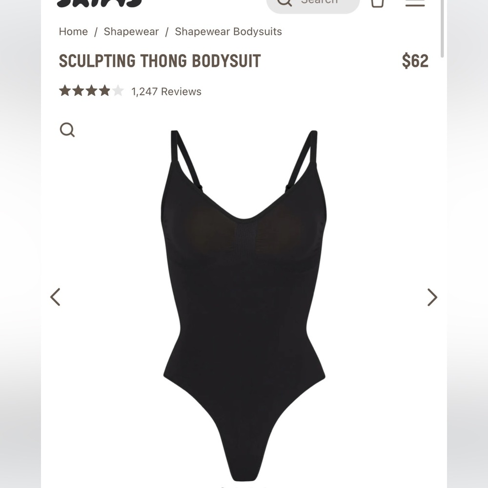 SKIMS CONTOUR THONG BODYSUIT